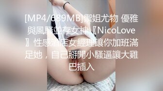 [MP4/689MB]禦姐尤物 優雅與風騷並存女神〖NicoLove〗性感酒店女經理讓你加班滿足她，自己掰開小騷逼讓大雞巴插入