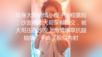 纹身大哥偷情小嫂子全程露脸，沙发前给大哥深喉口交，被大哥压在沙发上激情爆草抗腿抽插，干瘫了貌似内射