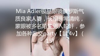 Mia Adler极品眼镜俄罗斯气质良家人妻，长相非常清纯，蒙眼被多名陌生男人轮奸，参加各种乱交party【114v】 (15)